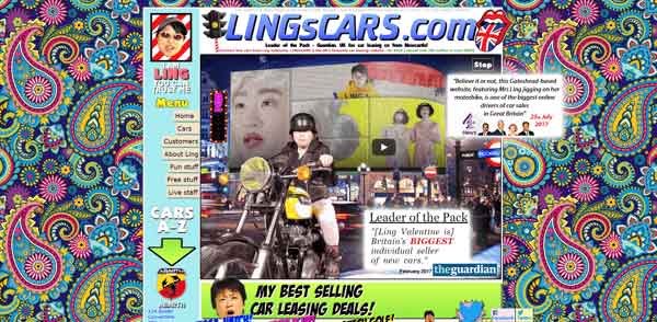 مثال، طراحی سایت lingcars