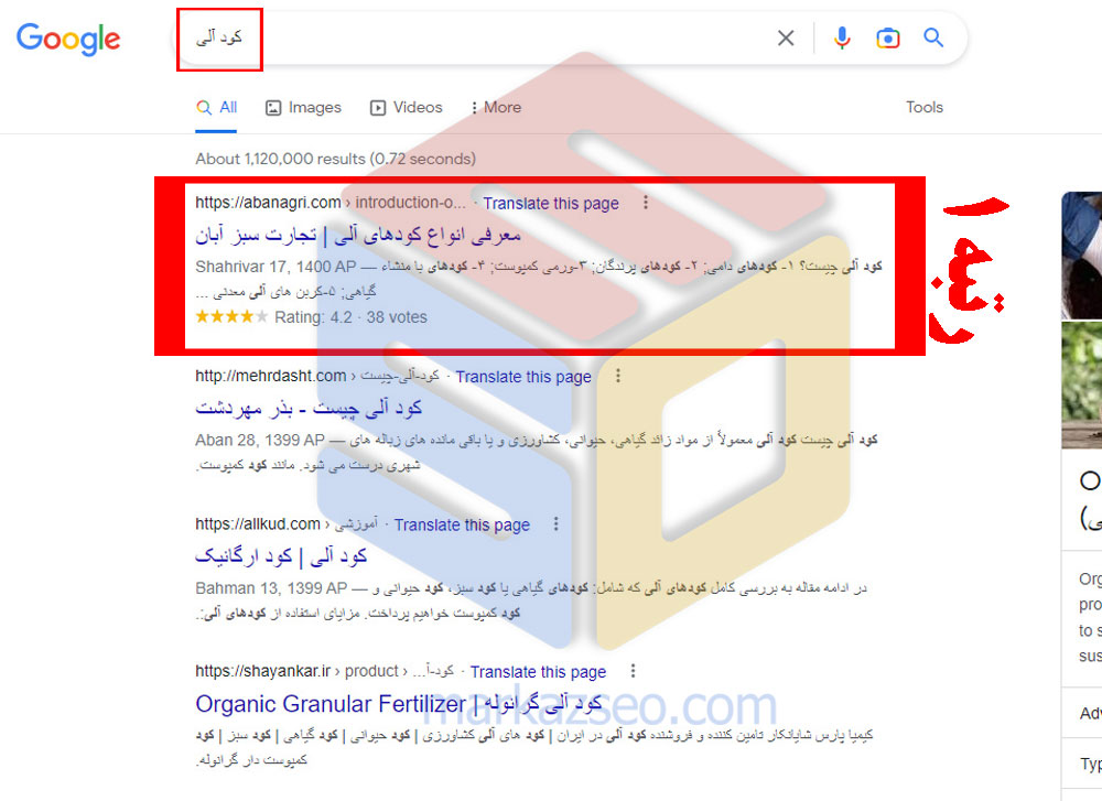 عکس نمونه کار سئو