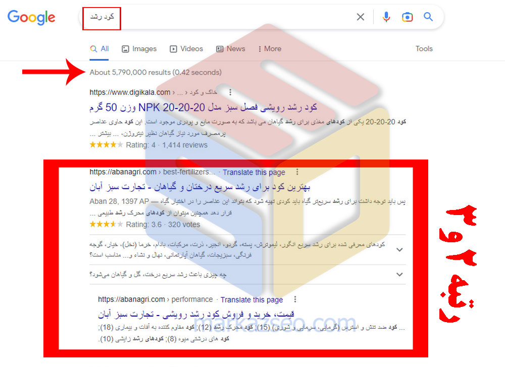 عکس نمونه کار سئو