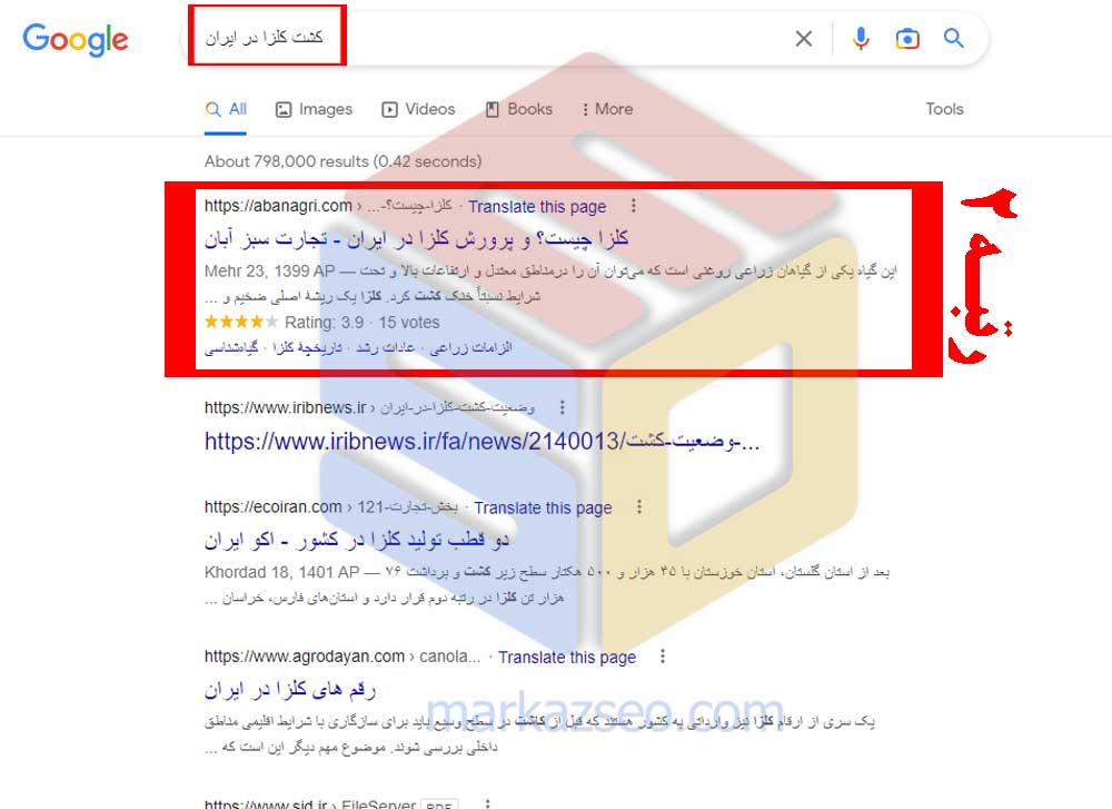 عکس نمونه کار سئو