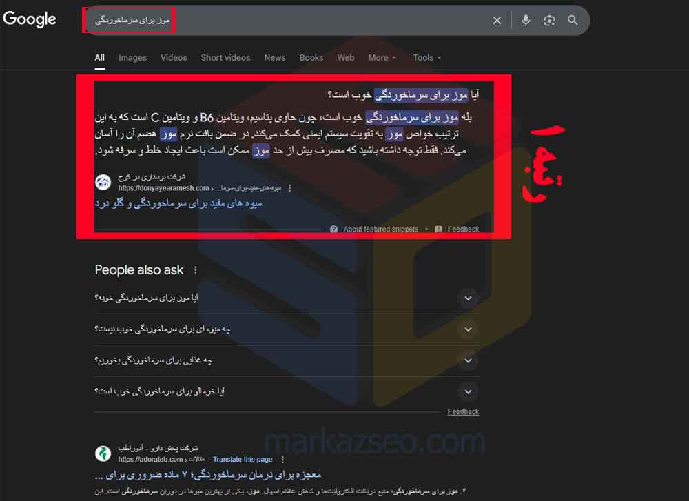 عکس نمونه کار سئو